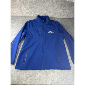 Universal‎ Studios Full Zip Embroidered Blue Soft-Shell Jacket Women's Size 2XL
